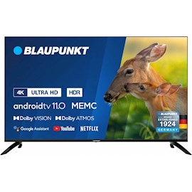 ტელევიზორი Blaupunkt 50UBC6000, 50", 4K UHD, Smart TV, Android, HDMI, USB, LAN, WIFI, BT, Black